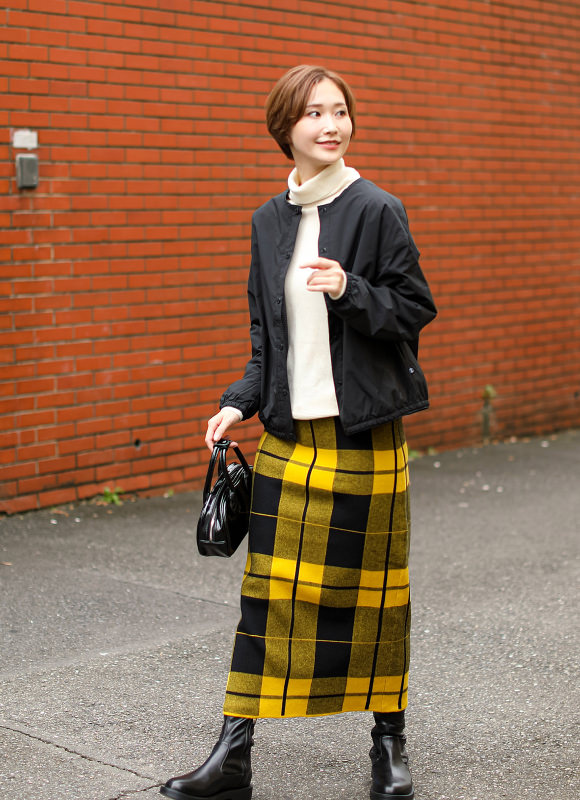 Collarless Warm Jacket コーディネート 4