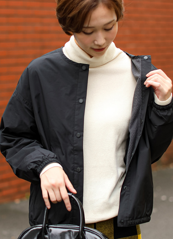 Collarless Warm Jacket コーディネート 3