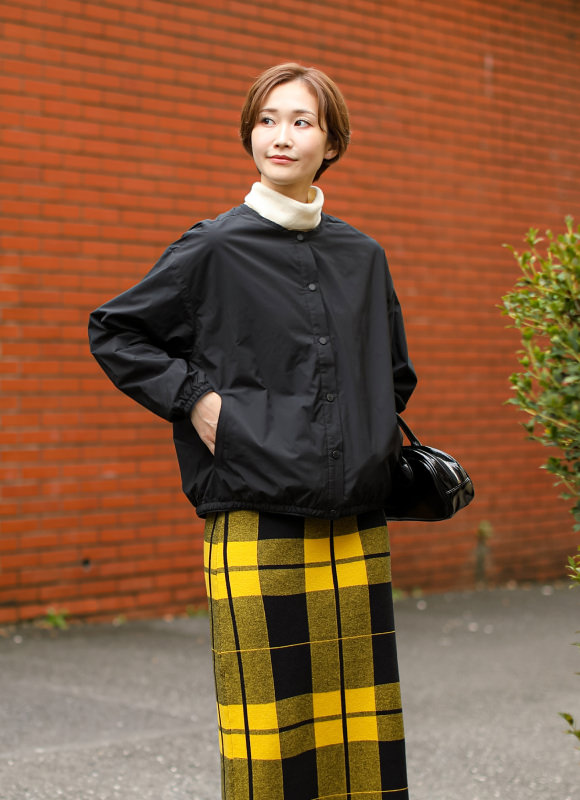 Collarless Warm Jacket コーディネート 5