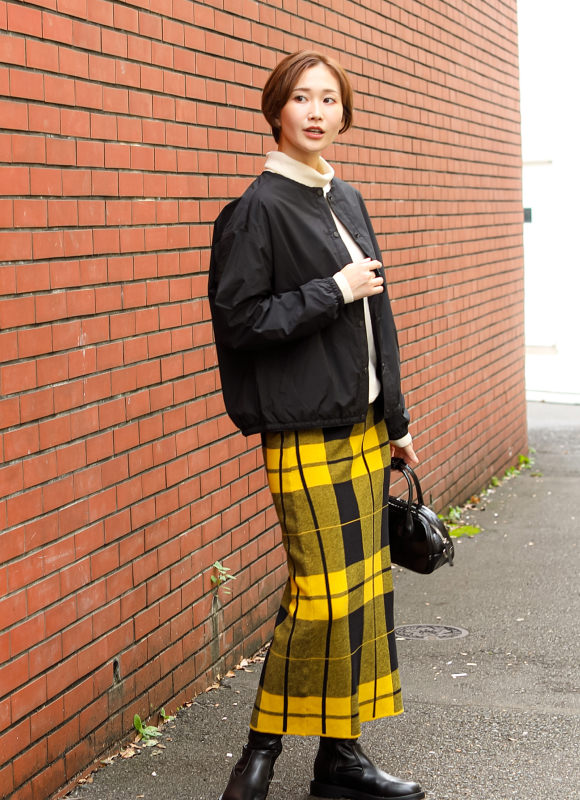 Collarless Warm Jacket コーディネート 1