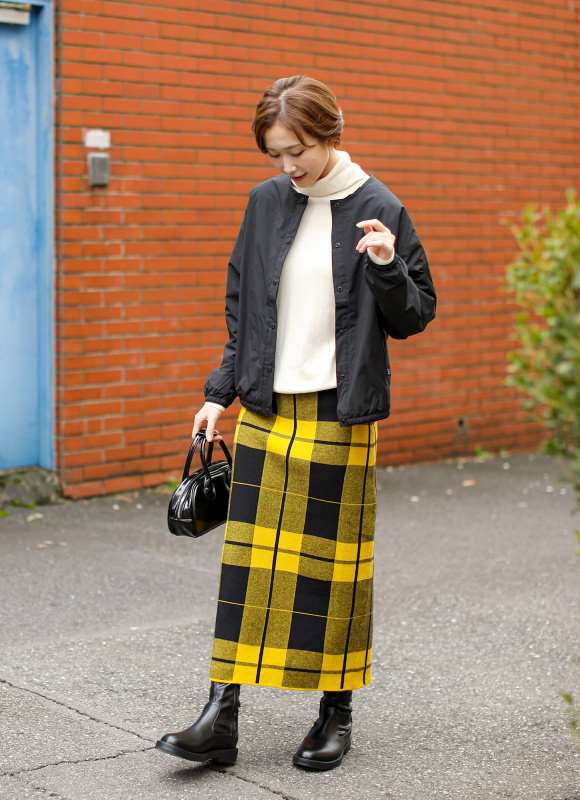Collarless Warm Jacket コーディネート 6