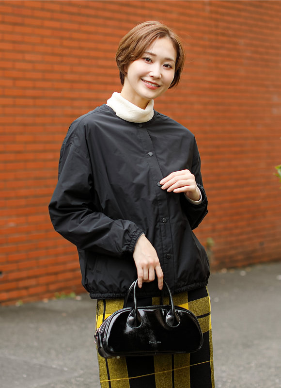 Collarless Warm Jacket コーディネート 2