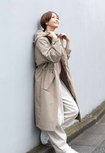 Warm Hooded Coat ディテール