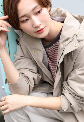 Warm Hooded Coat ディテール