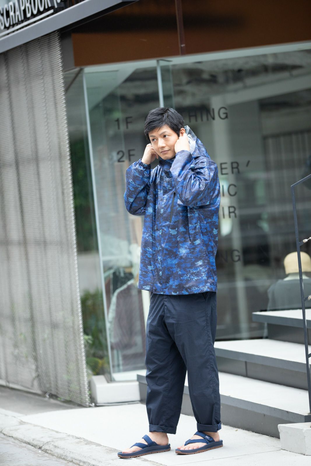 詳細：着用イメージ デジカモ  ［男性モデルのサイズ］身長:174cm 着用サイズ：L