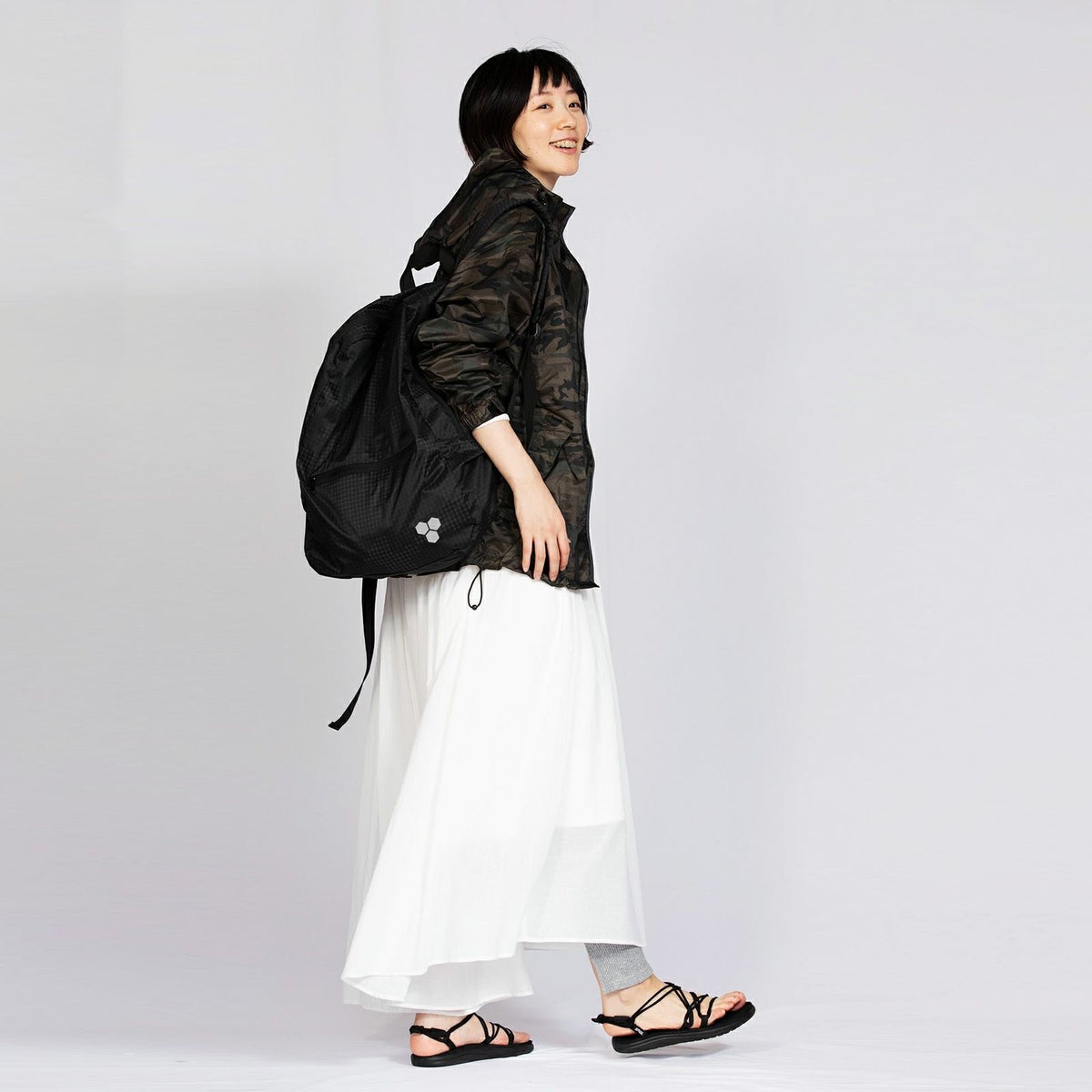 ［女性モデルのサイズ］身長:168cm 着用サイズ：M