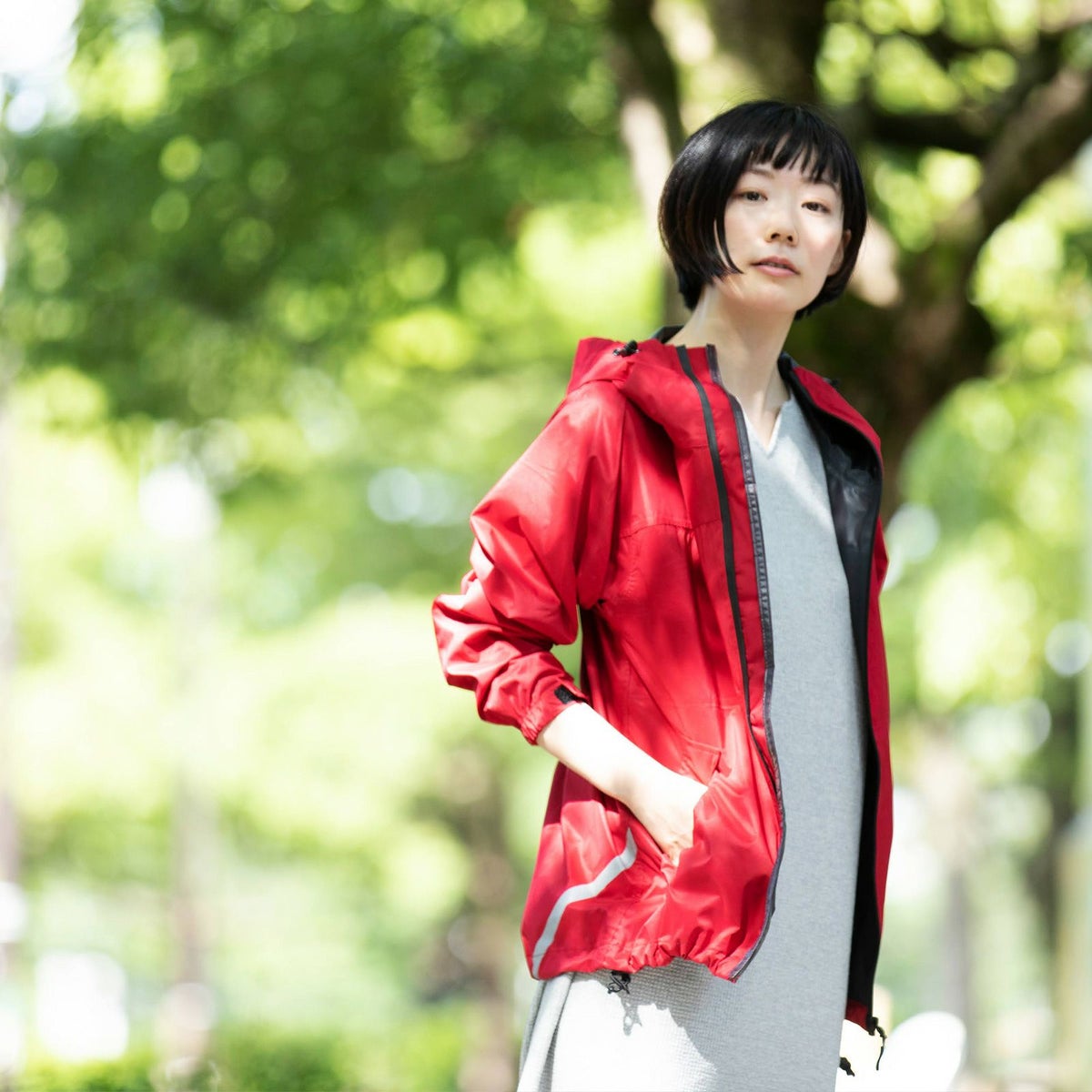 ［女性モデルのサイズ］身長:168cm 着用サイズ：M