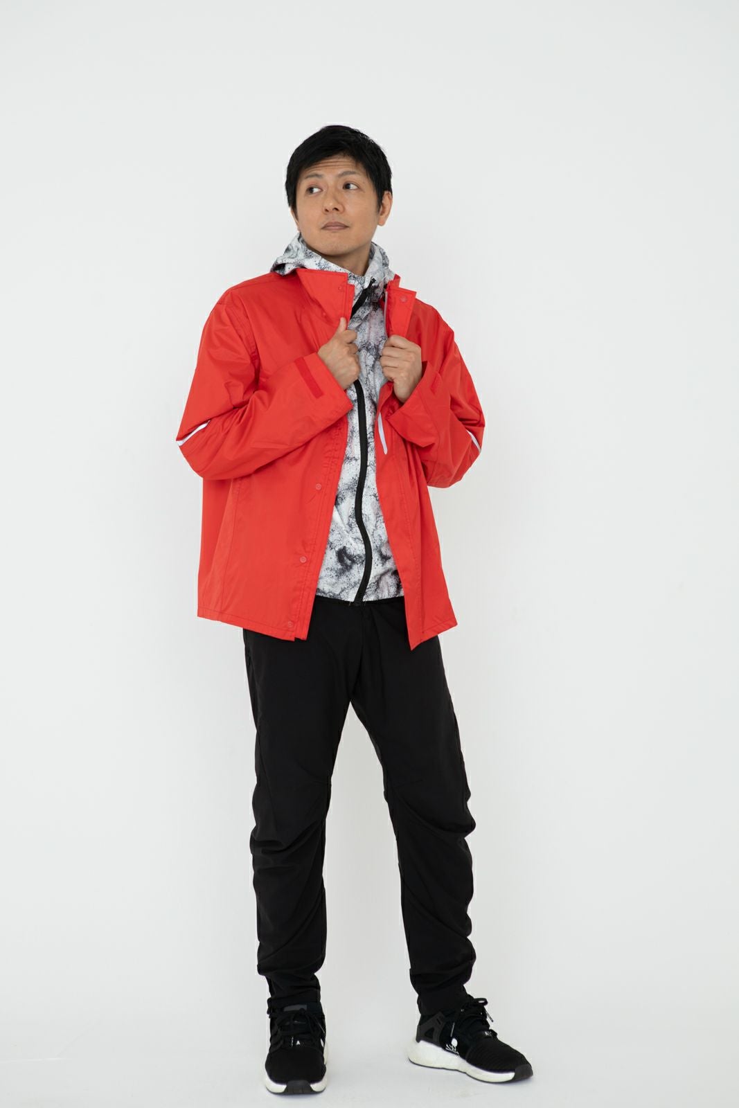 ［男性モデルのサイズ］身長:174cm 着用サイズ：L