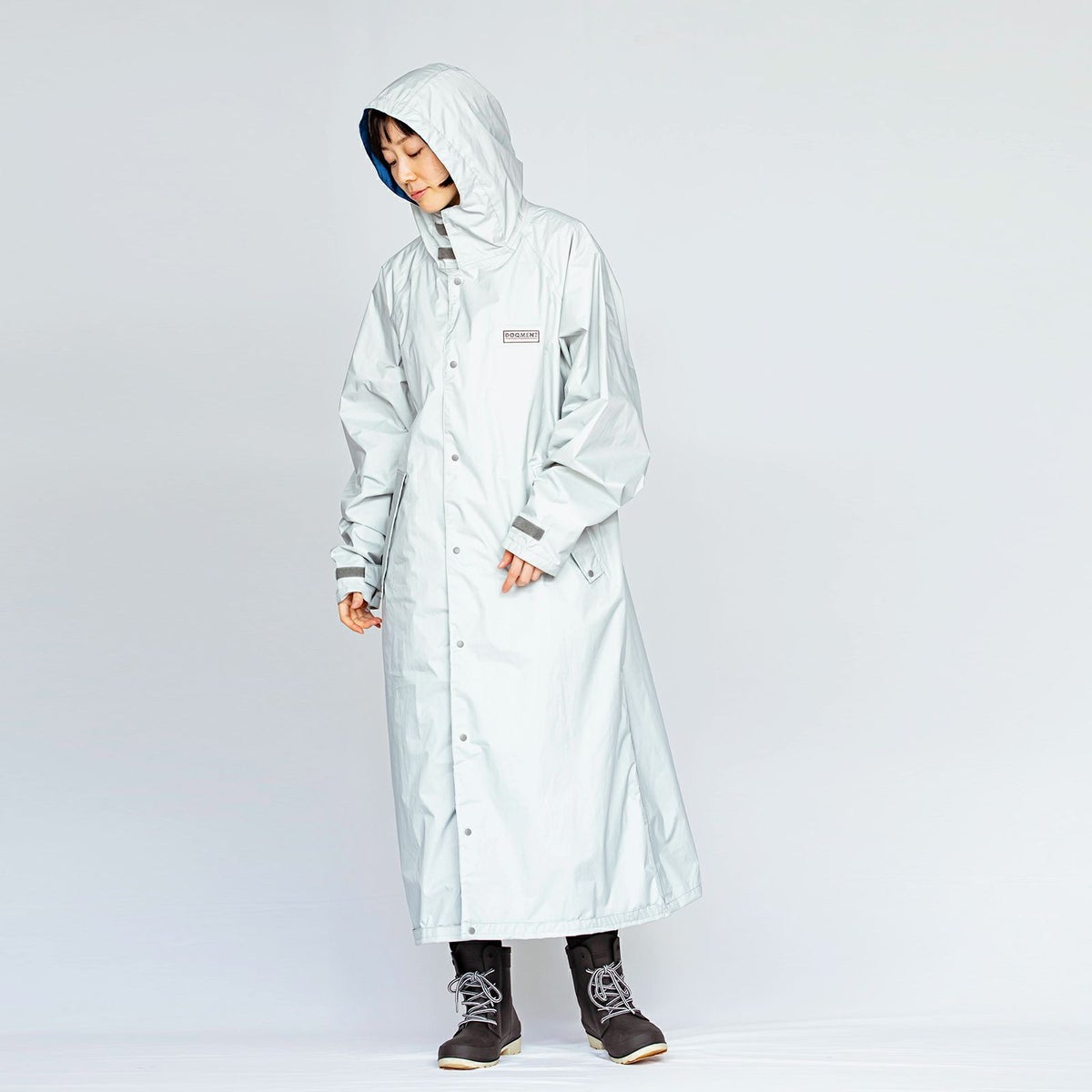 ［女性モデルのサイズ］身長:168cm 着用サイズ：L ／（長靴）6437 ピラルク レインブーツ