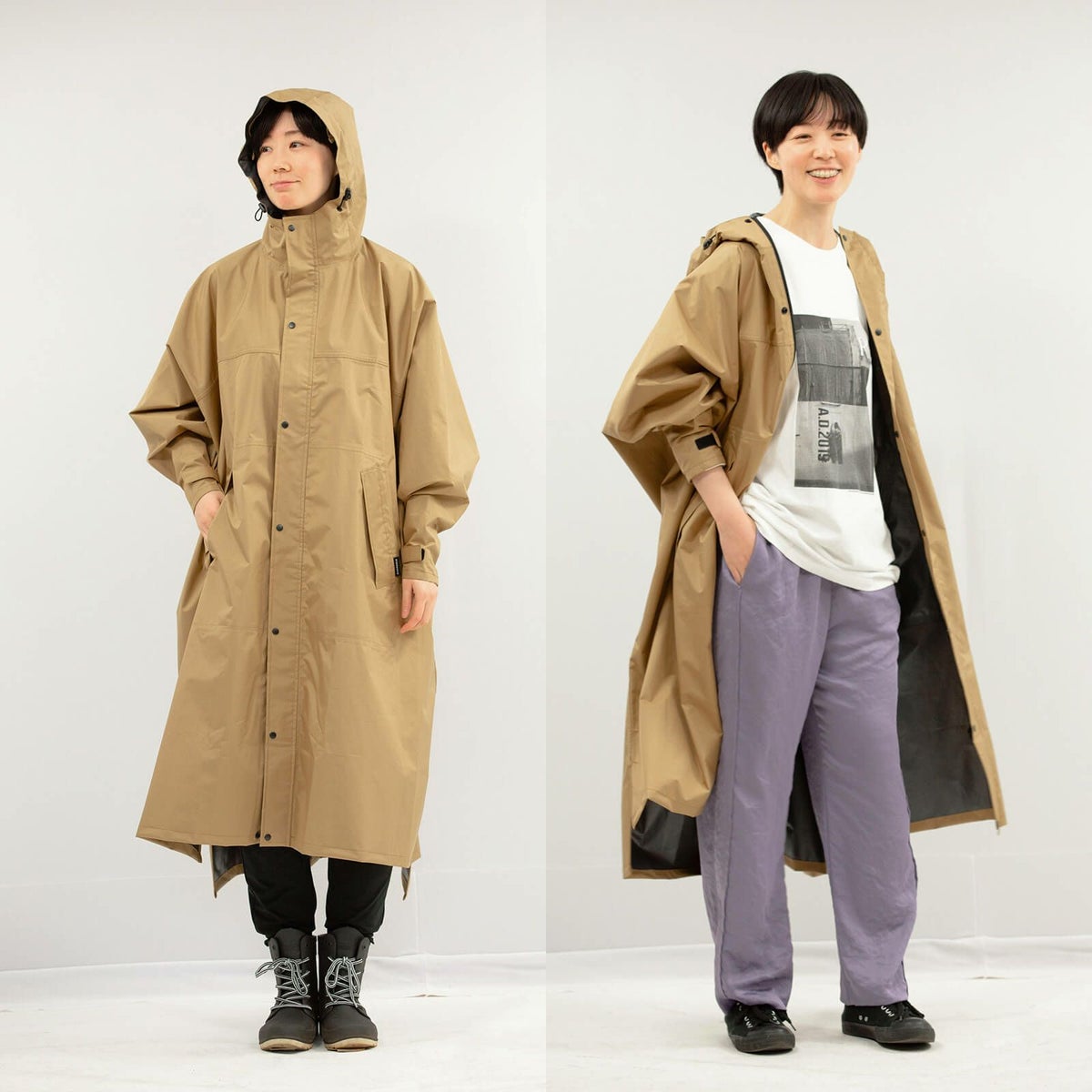 詳細：着用イメージ ［女性モデルのサイズ］身長:168cm　着用カラー：ベージュ