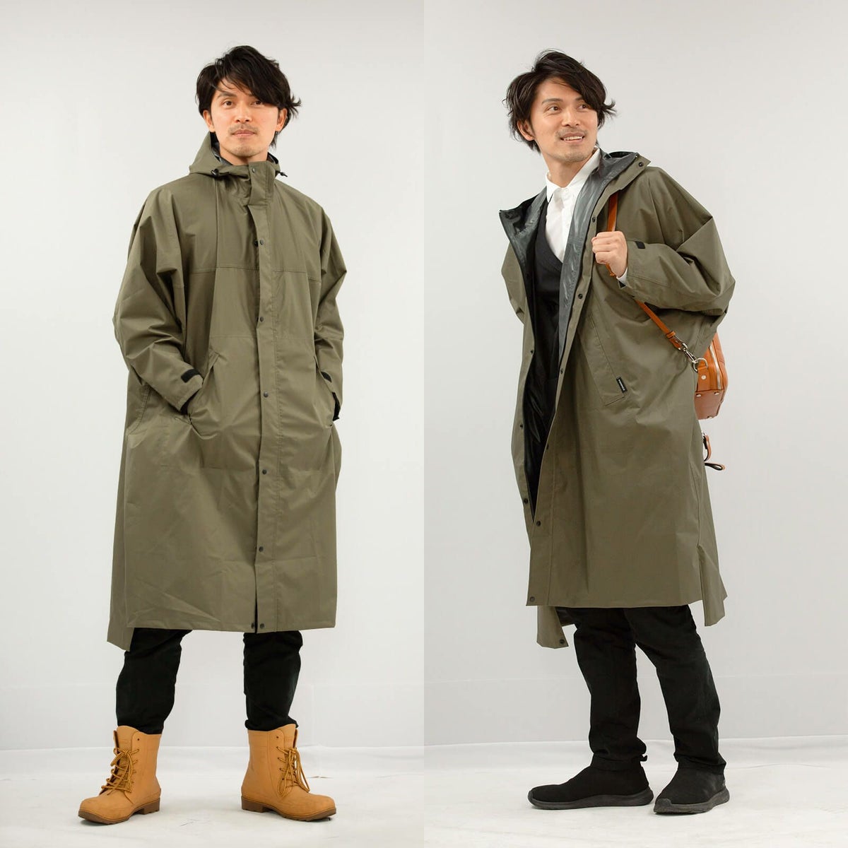 詳細：着用イメージ ［男性モデルのサイズ］身長:181cm　着用カラー：オリーブ