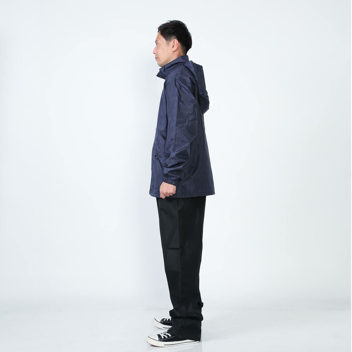 ［男性モデルのサイズ］身長:176cm 着用サイズ：LL カラー:デニム