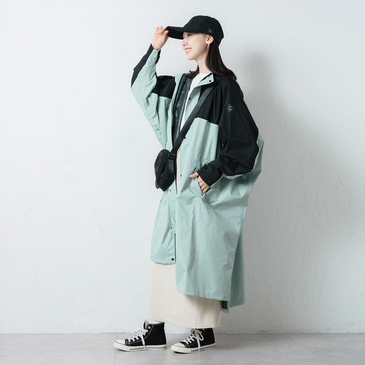 モデル：165cm ／Lサイズ着用