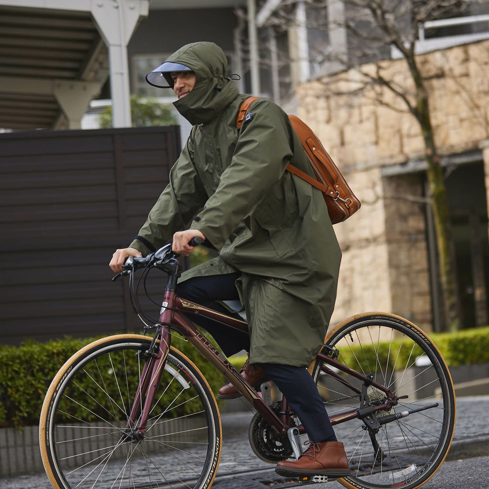 AH-300 3レイヤーステンカラーコート | レインコート レインポンチョ