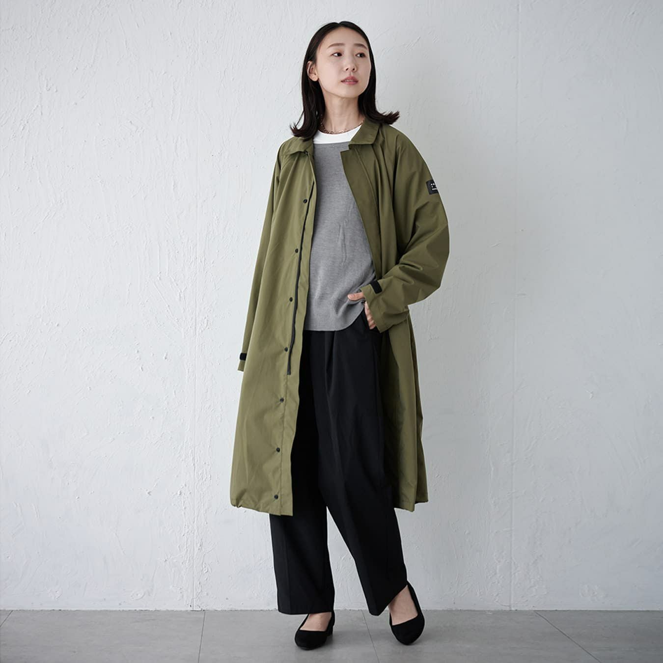 AH-300 3レイヤーステンカラーコート | レインコート レインポンチョ