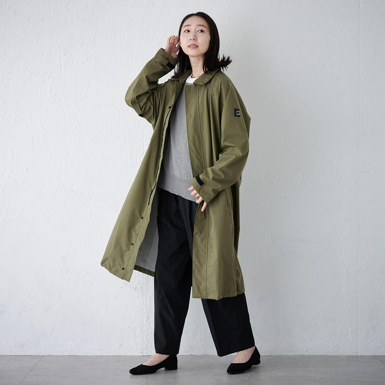 AH-300 3レイヤーステンカラーコート | レインコート レインポンチョ