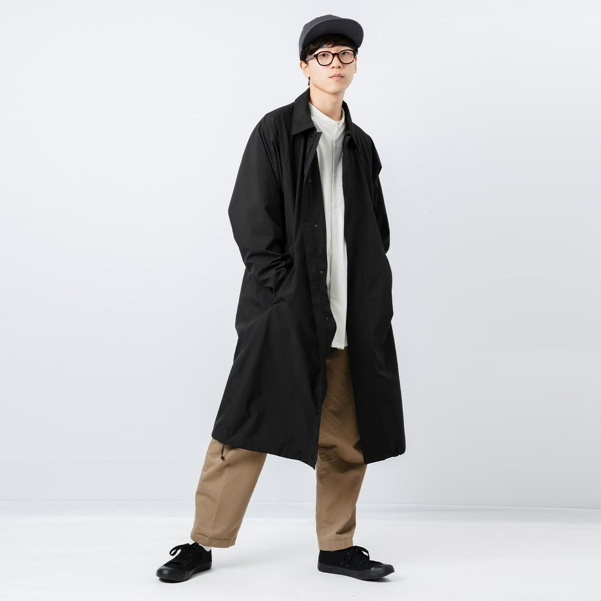 男性モデル：181cm ／ Lサイズ着用