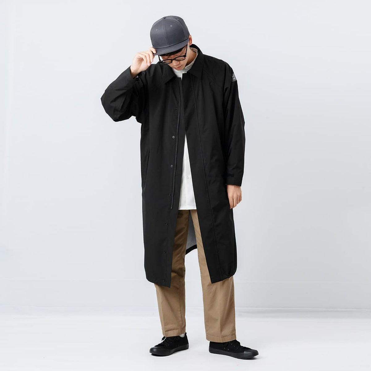 男性モデル：181cm ／ Lサイズ着用