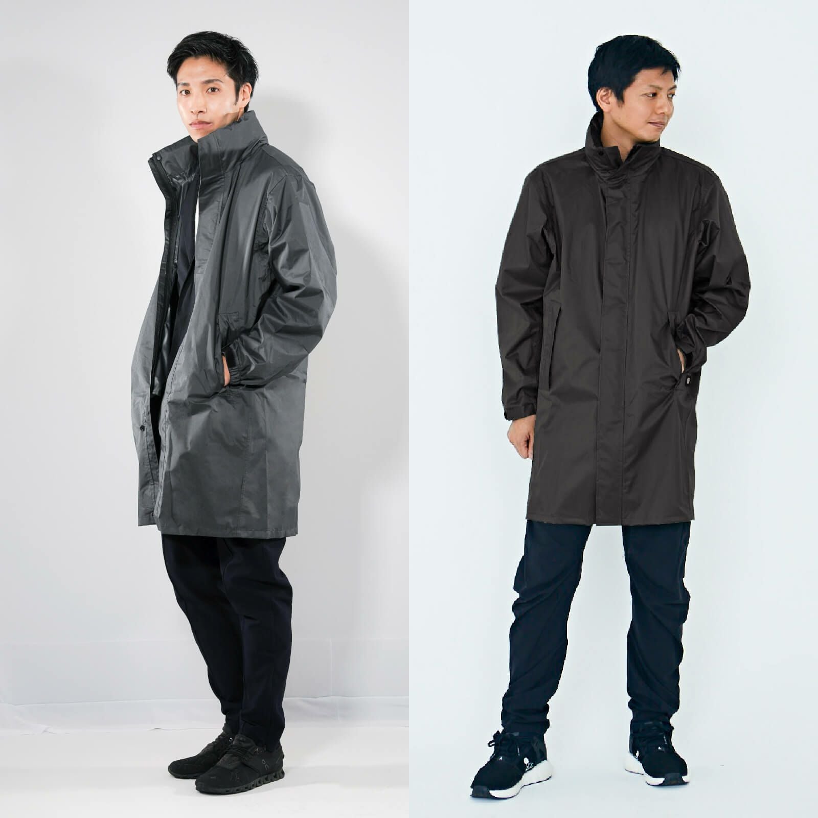 送料無料 上下セット】7590 バッグインコート ＋ AH-200レインパンツ