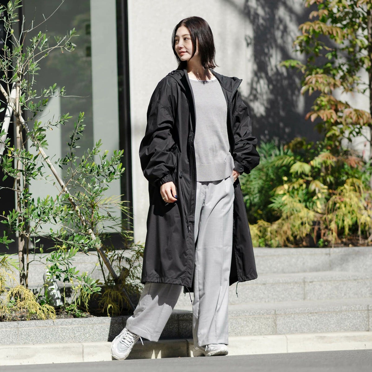 着用イメージ　身長166cm　着用サイズ：L