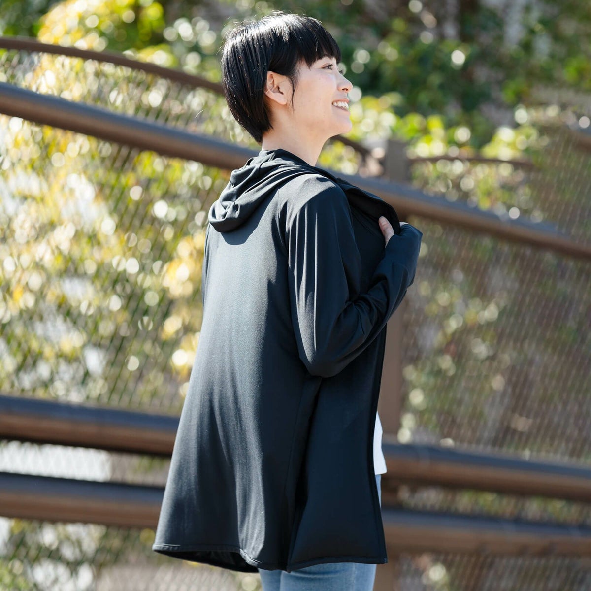 女性モデル 身長160cm 着用サイズ：L