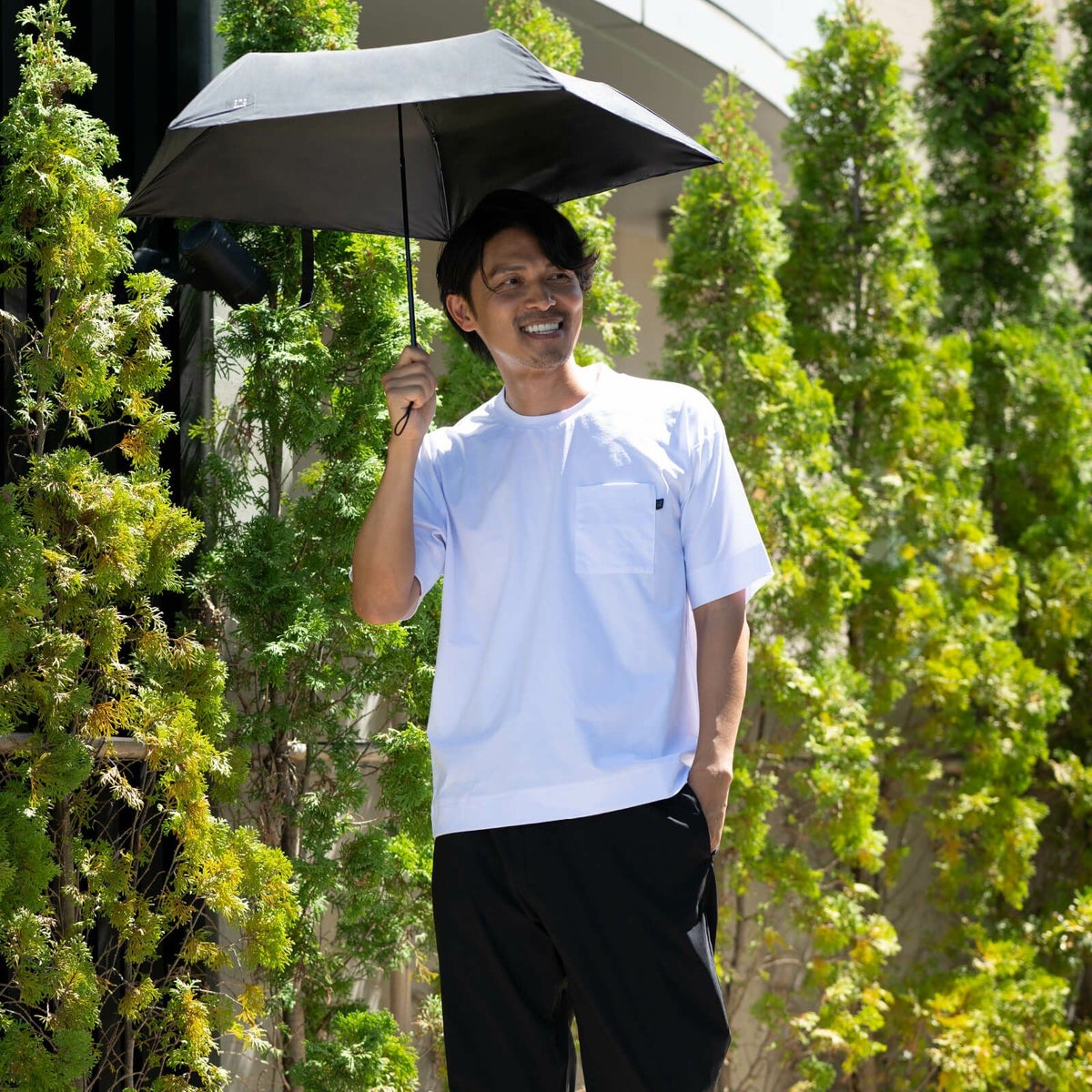 男性にもおすすめ（傘のカラー：ブラック）