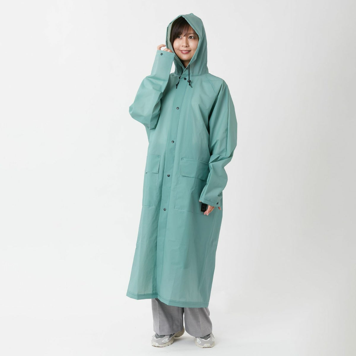 身長：165cm　着用：ミントグリーン L