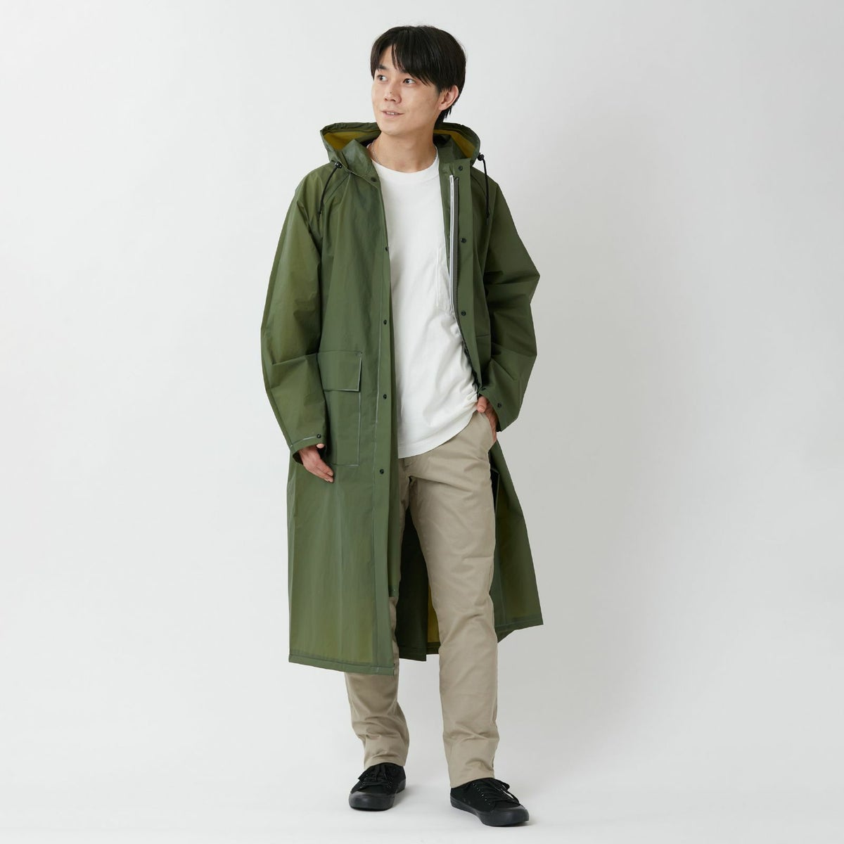 身長：180cm　着用：オリーブ L