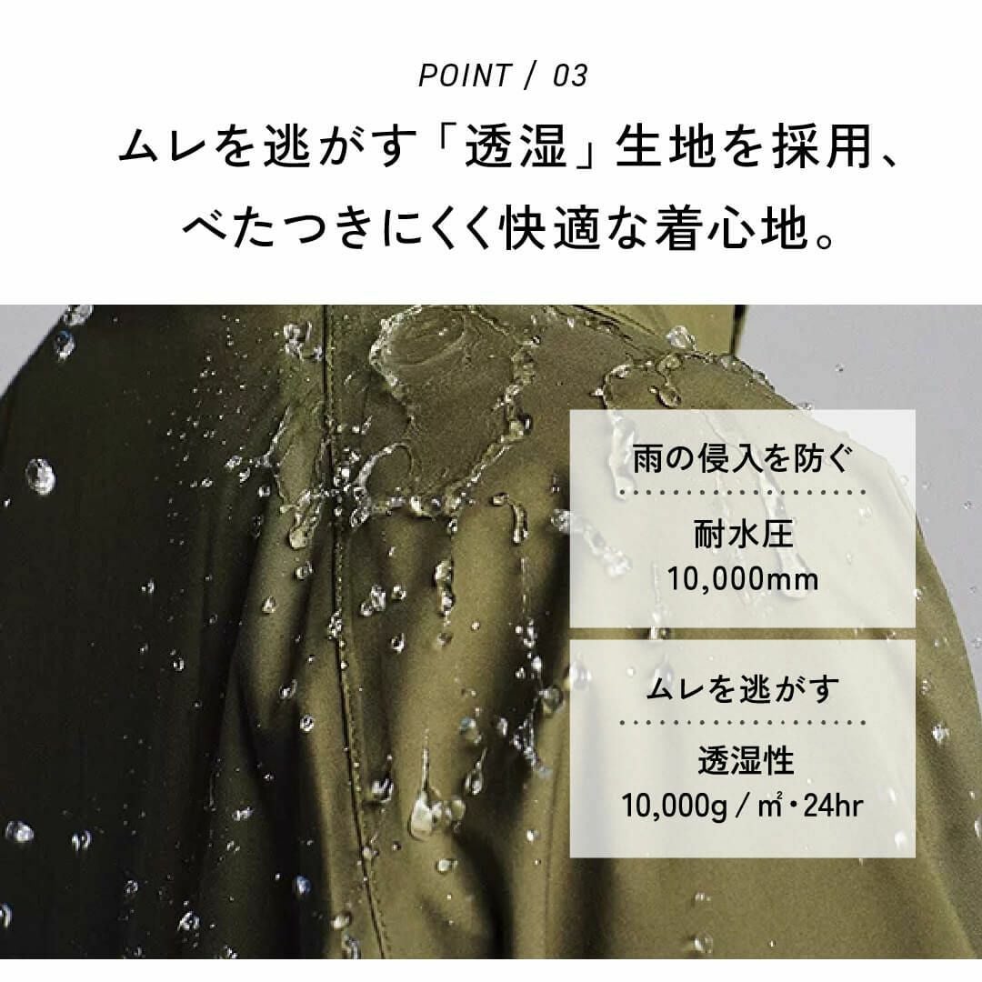 送料無料 バイザーセット】AH-302 サイクルモードレインコートEX ＋ V