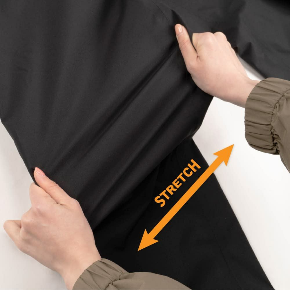 動きやすいストレッチ素材