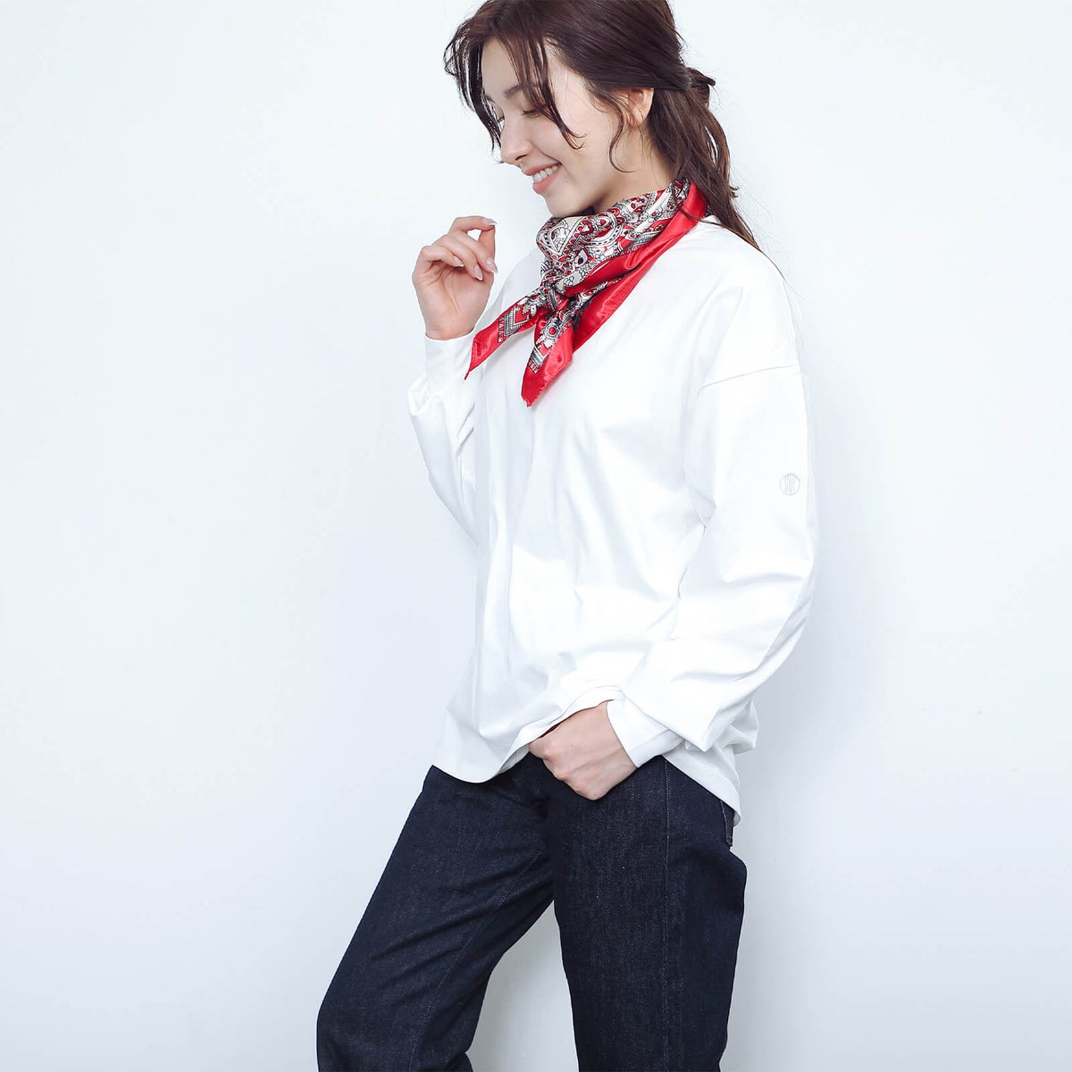 モデル：163cm／Lサイズ着用