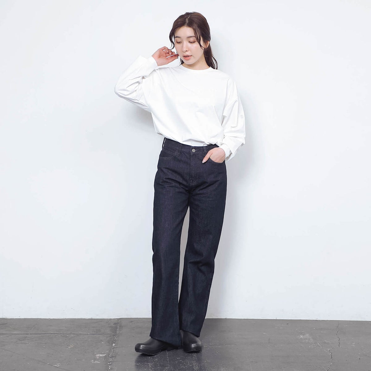 モデル：163cm／Lサイズ着用