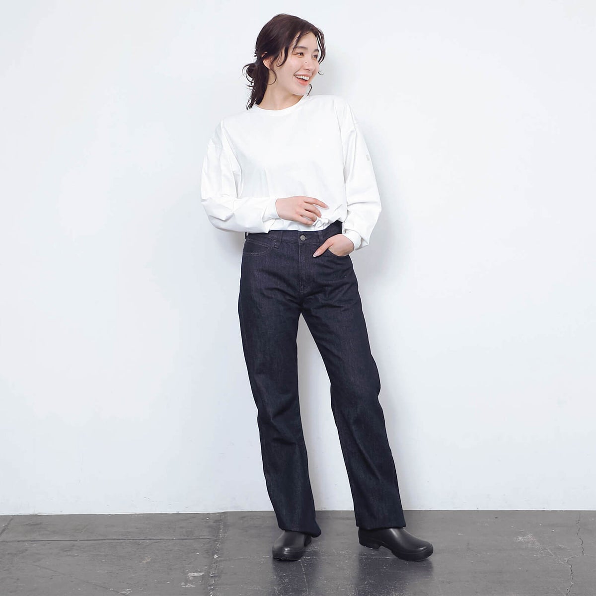 モデル：163cm／Lサイズ着用