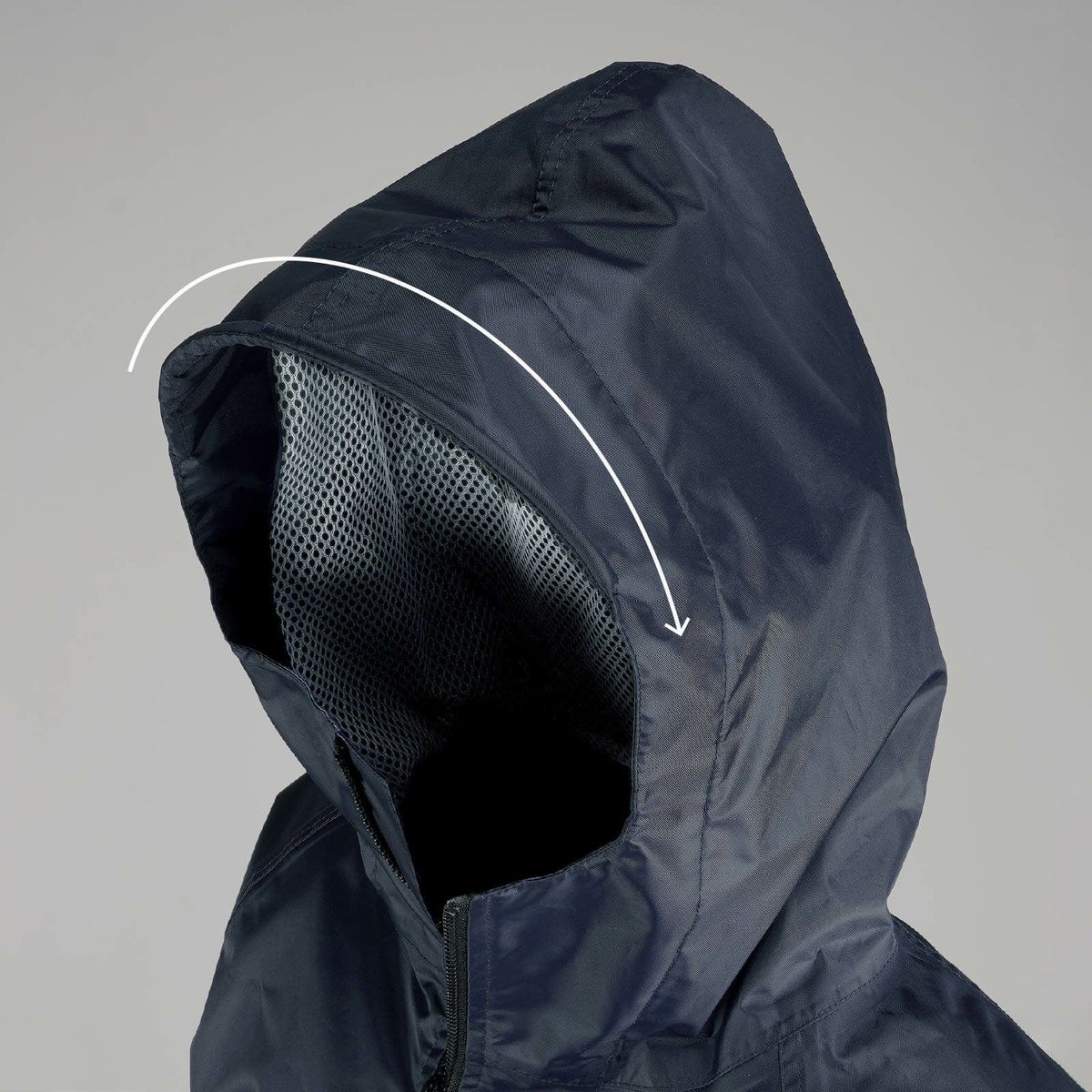 芯入りフードツバ