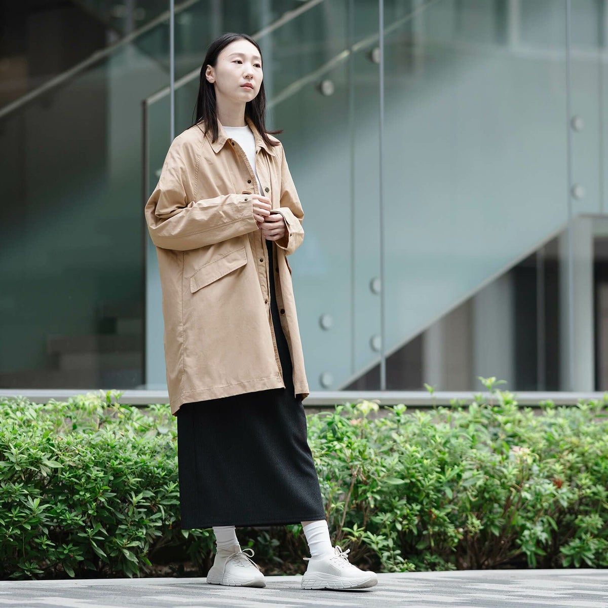 モデル：165cm／Mサイズ着用