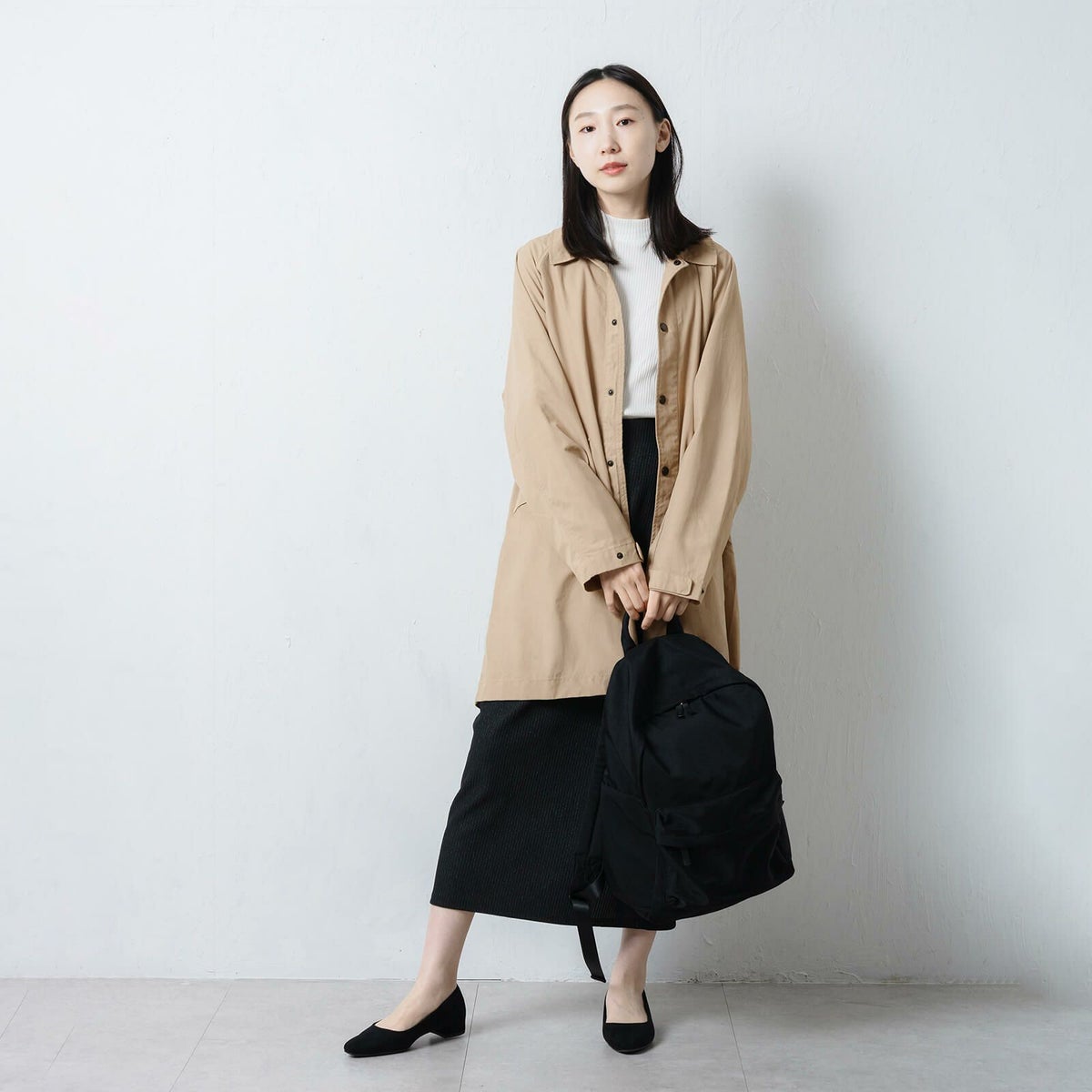 モデル：165cm／Mサイズ着用