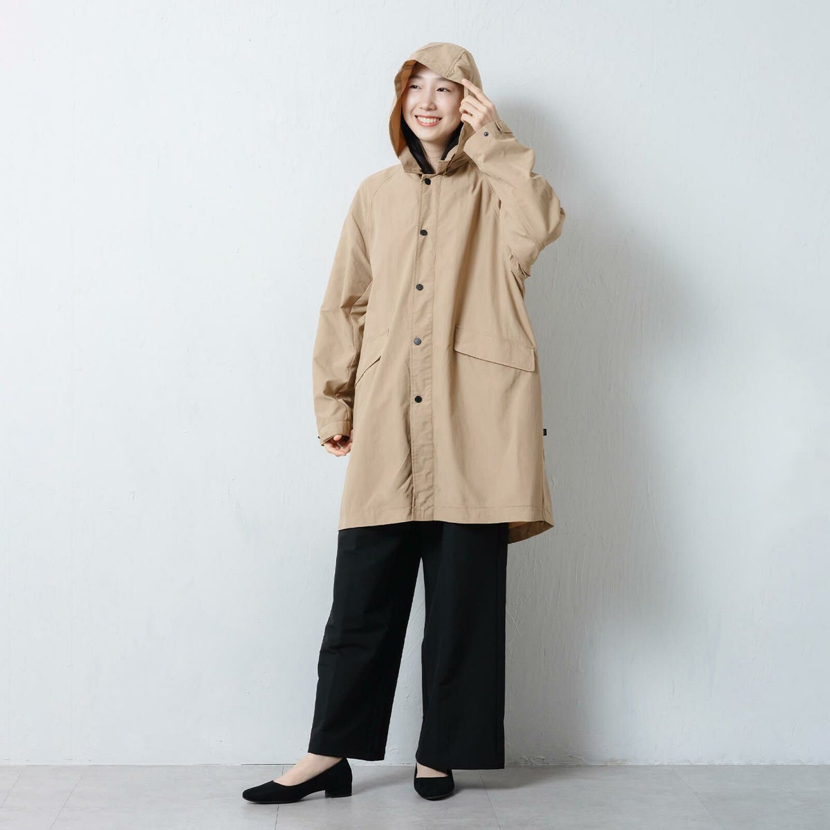 モデル：165cm／Mサイズ着用