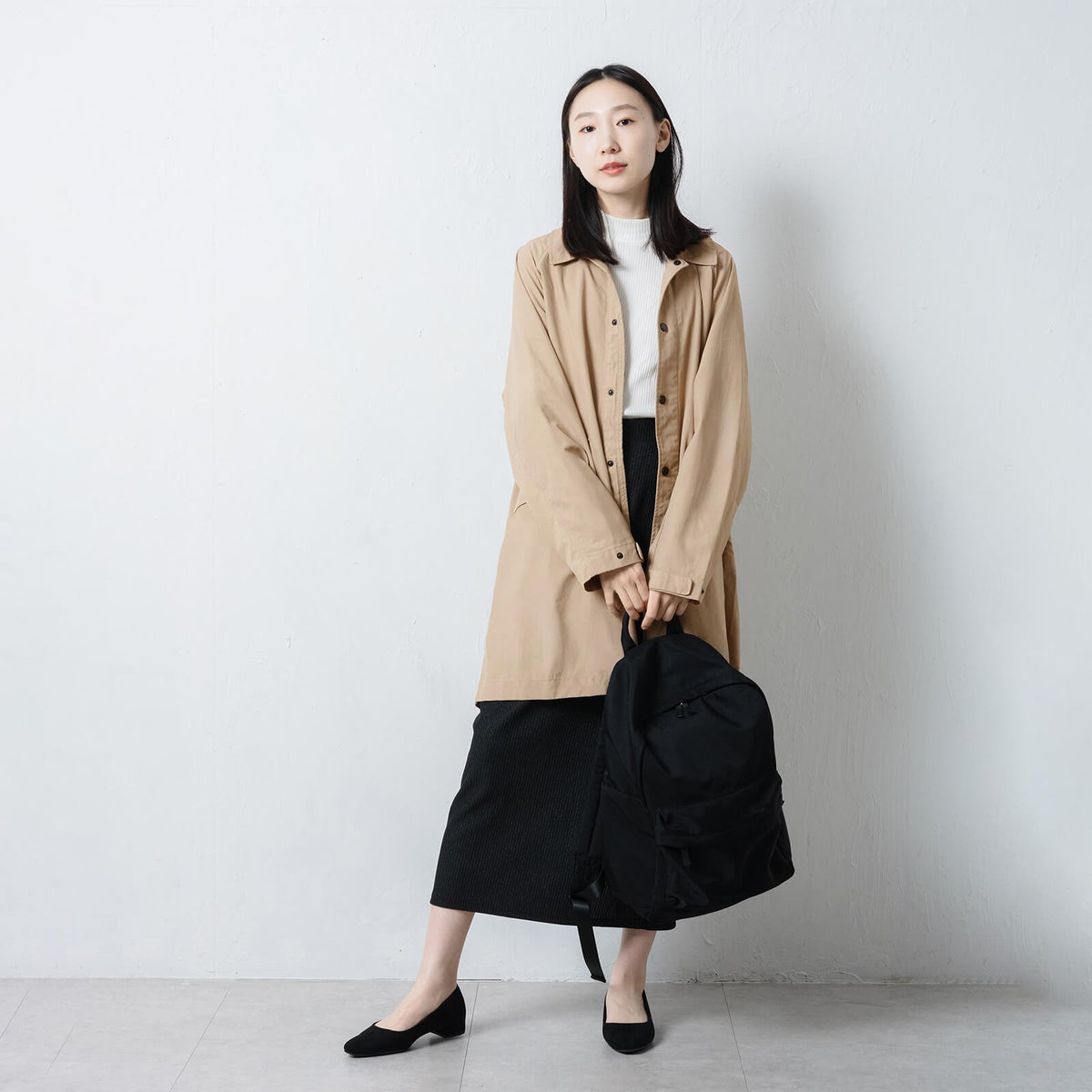 モデル：165cm／Mサイズ着用