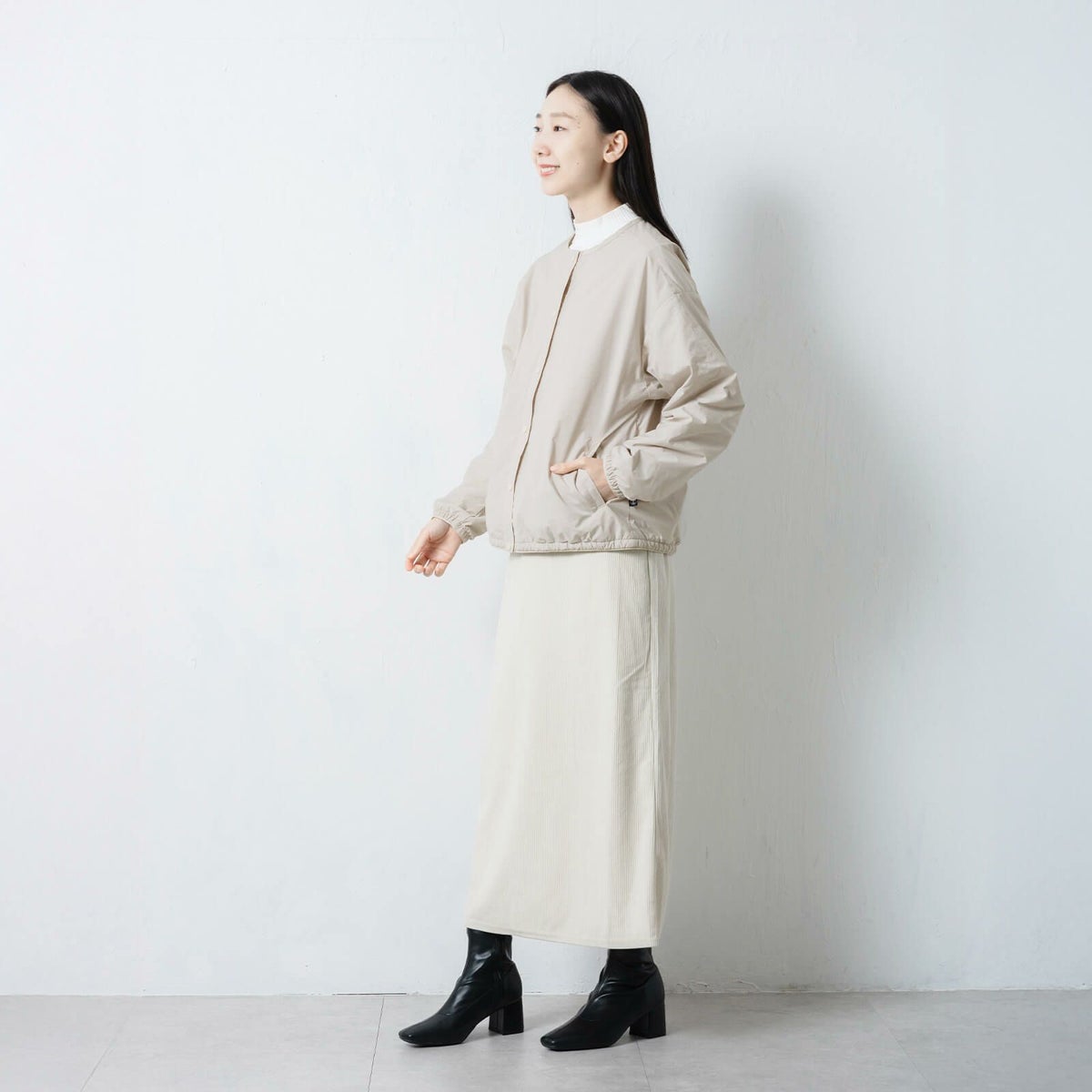 モデル：165cm／Lサイズ着用