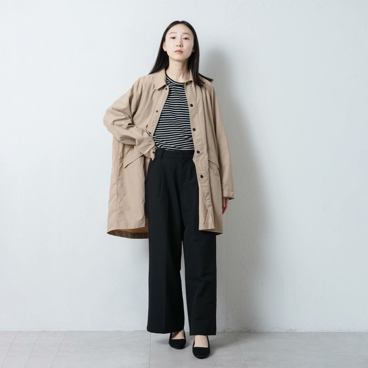 モデル：165cm／Lサイズ着用