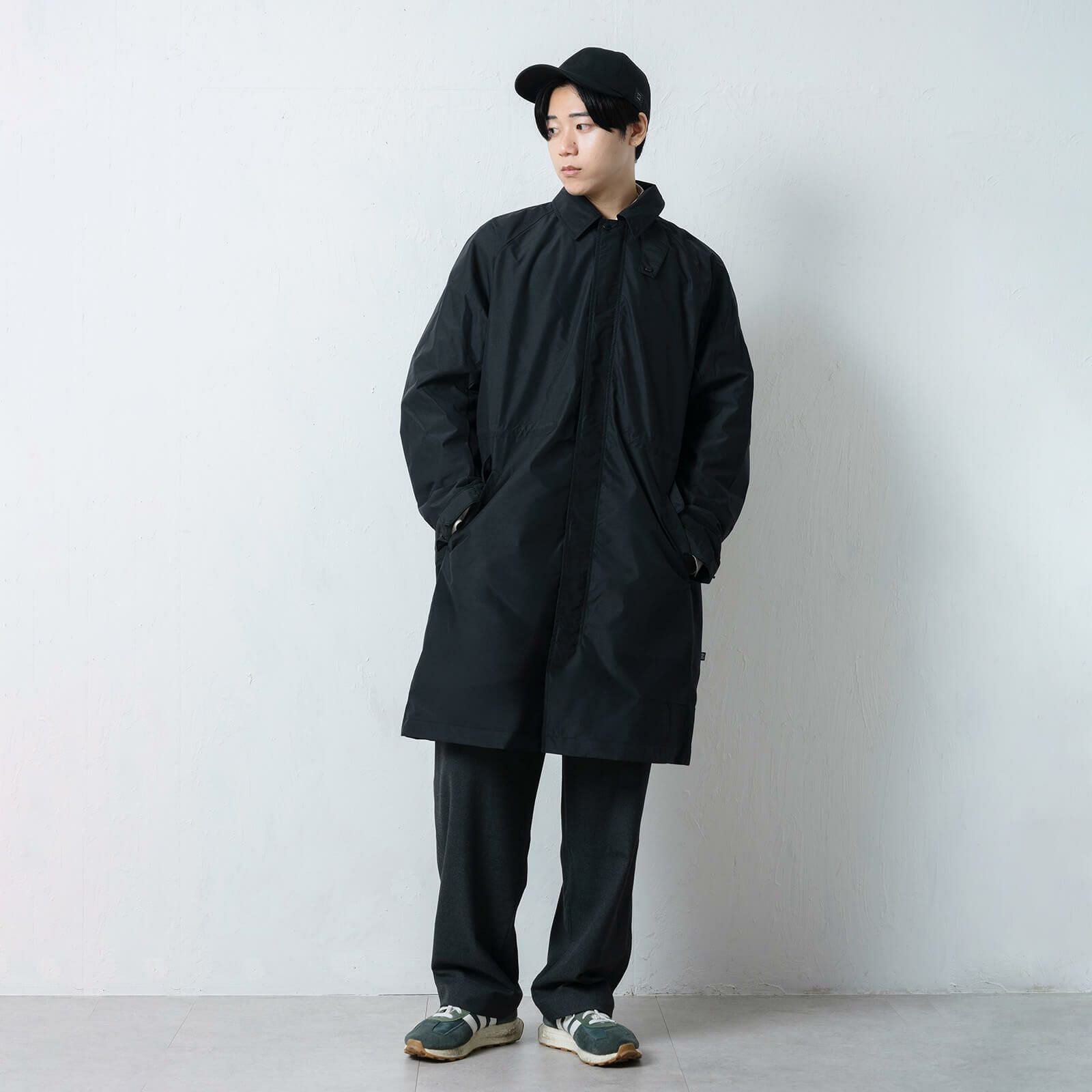 AH-1017 ウォームステンカラーコート | レインコート レインポンチョ