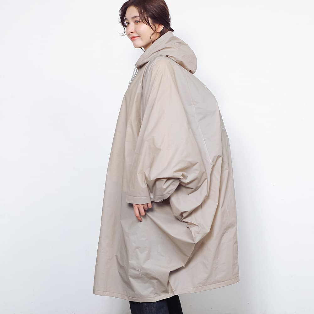 リュックを背負ったまま着用可能